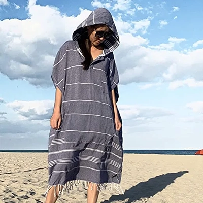 Avvexa turkish towel poncho